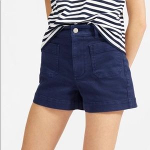 Everlane The Patch Pocket shorts size 0 Navy Blue